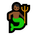 🧜🏾‍♂️ merman: medium-dark skin tone display on Windows